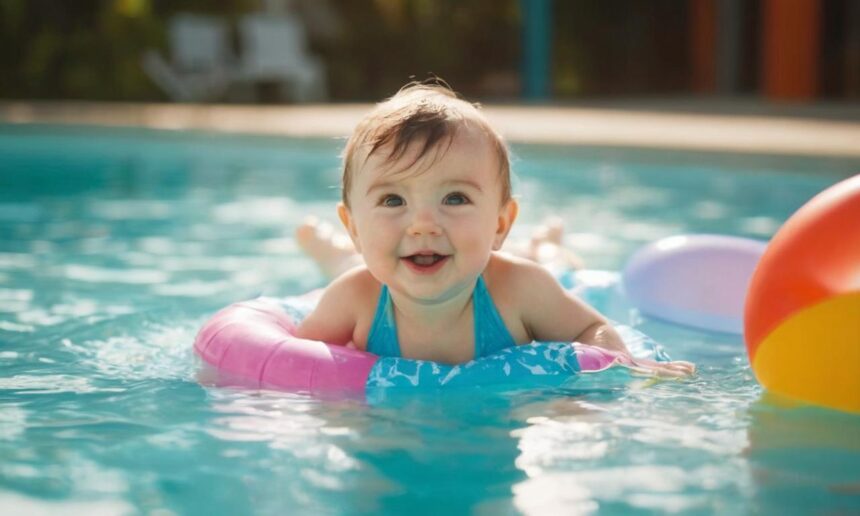 Jak nauczyć niemowlę pływać