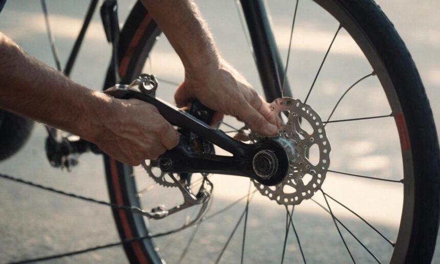 Jak założyć przednie koło w rowerze z hamulcami tarczowymi