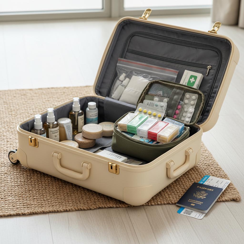 Jak spakować kosmetyki i leki na urlop?